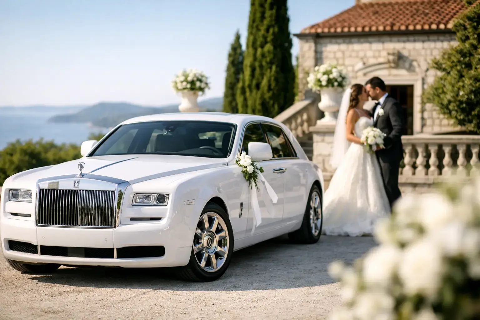 Najam Rolls Roycea za vjenčanje u Hrvatskoj